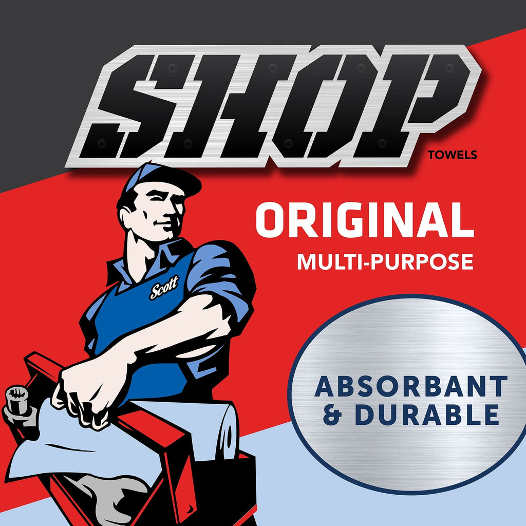 Scott Shop Towels, 2 Rolls, 55 Sheets per Roll