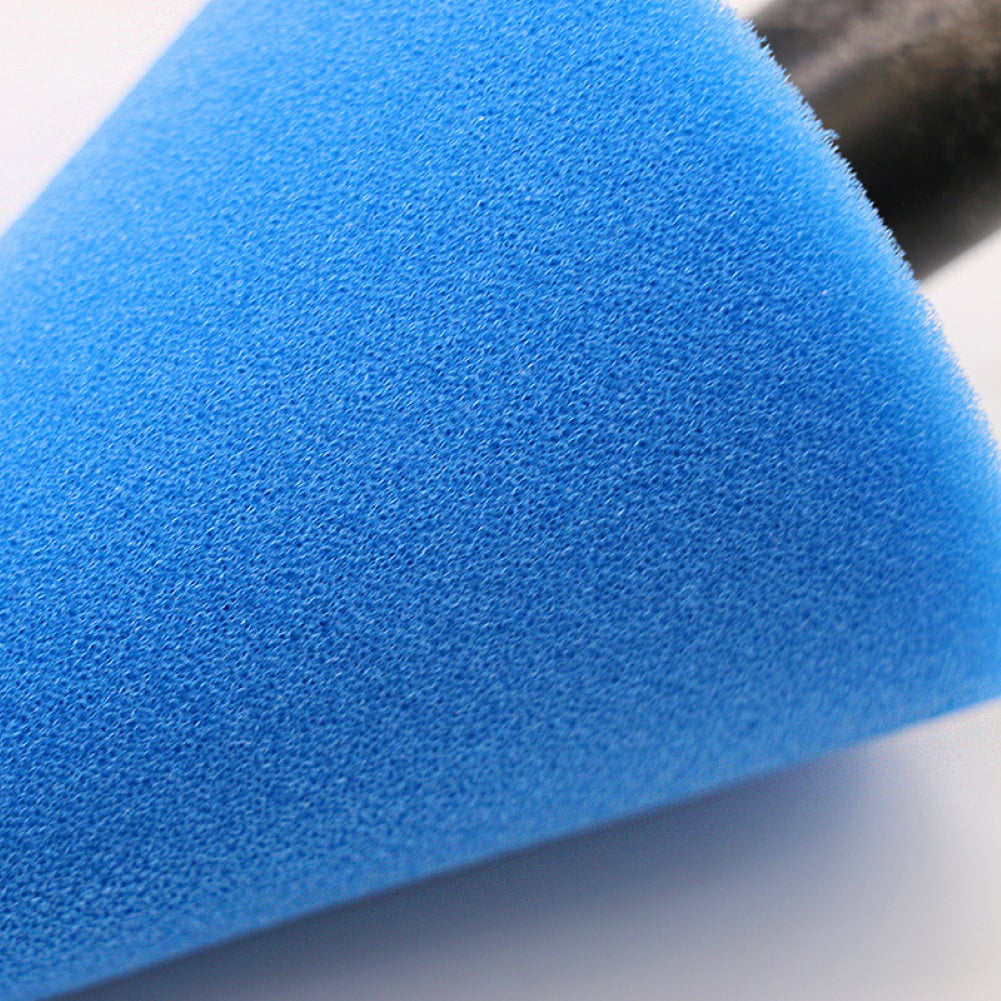 Ludlz Buffing Pads,Polishing Pad Kit, Polishing Wheel for Drill Car Wheel Tire Buffing Shank M14 Thread Polishing Sponge Cone Cleaning Tool