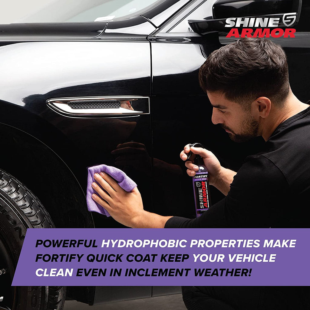 Shine Armor Hydrophobic Ceramic Car Coating Fortify Quick Coat 6.4 oz.