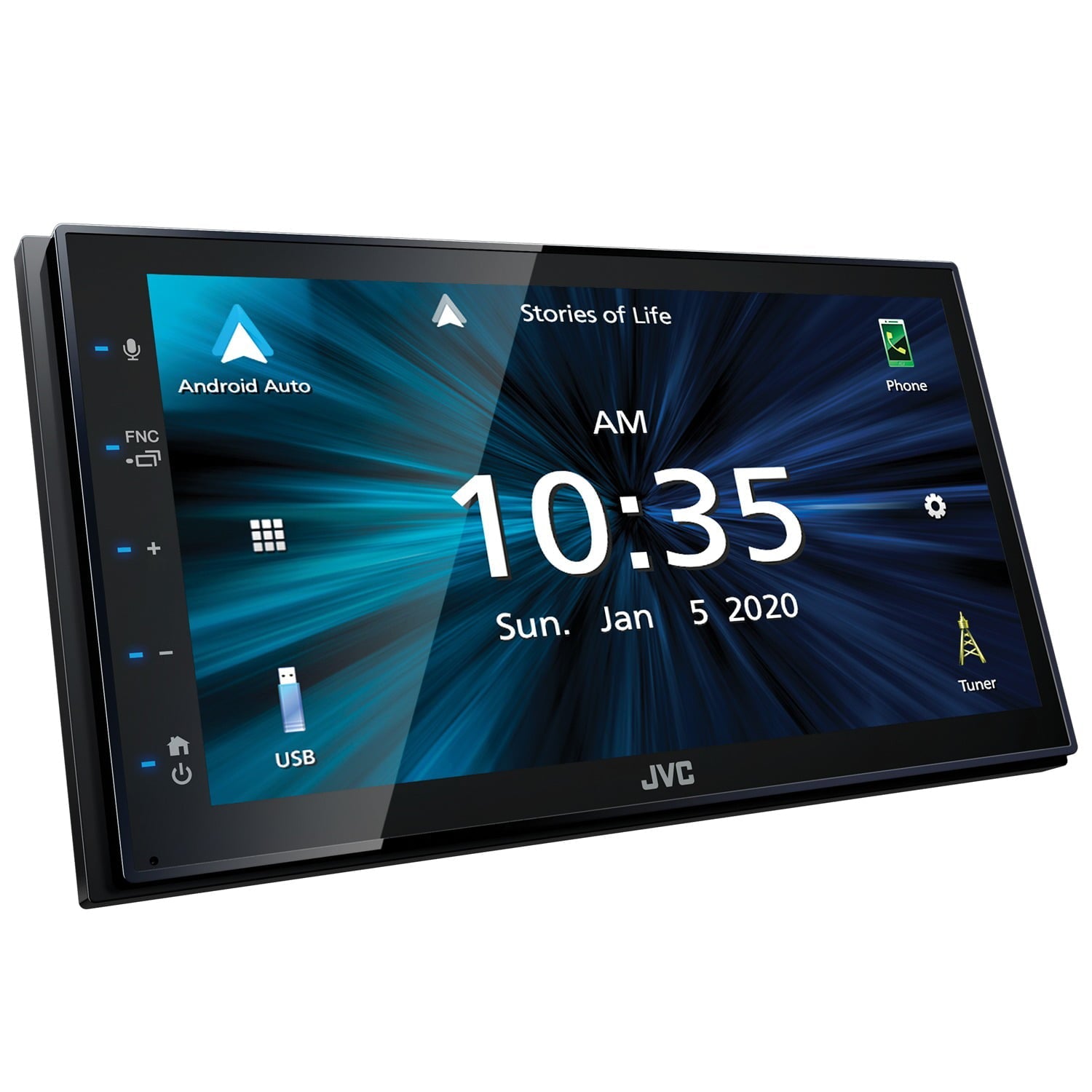 JVC Mobile KW-M560BT 6.8" Double DIN In-Dash All-Digital Multimedia Receiver with Bluetooth, Apple CarPlay, Android Auto, and SiriusXM Ready