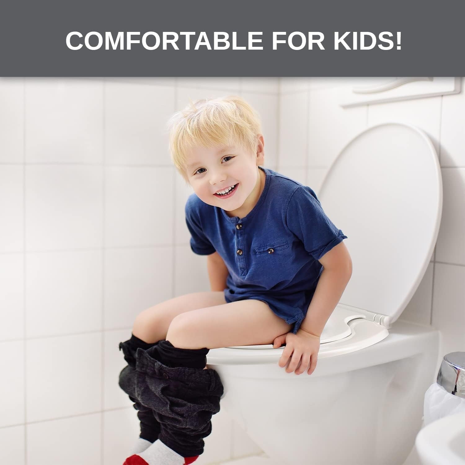 UMIEN / Potty Training Seat Ideal 2 in 1 Toilet Seat for Toddlers & Adults. (Round)