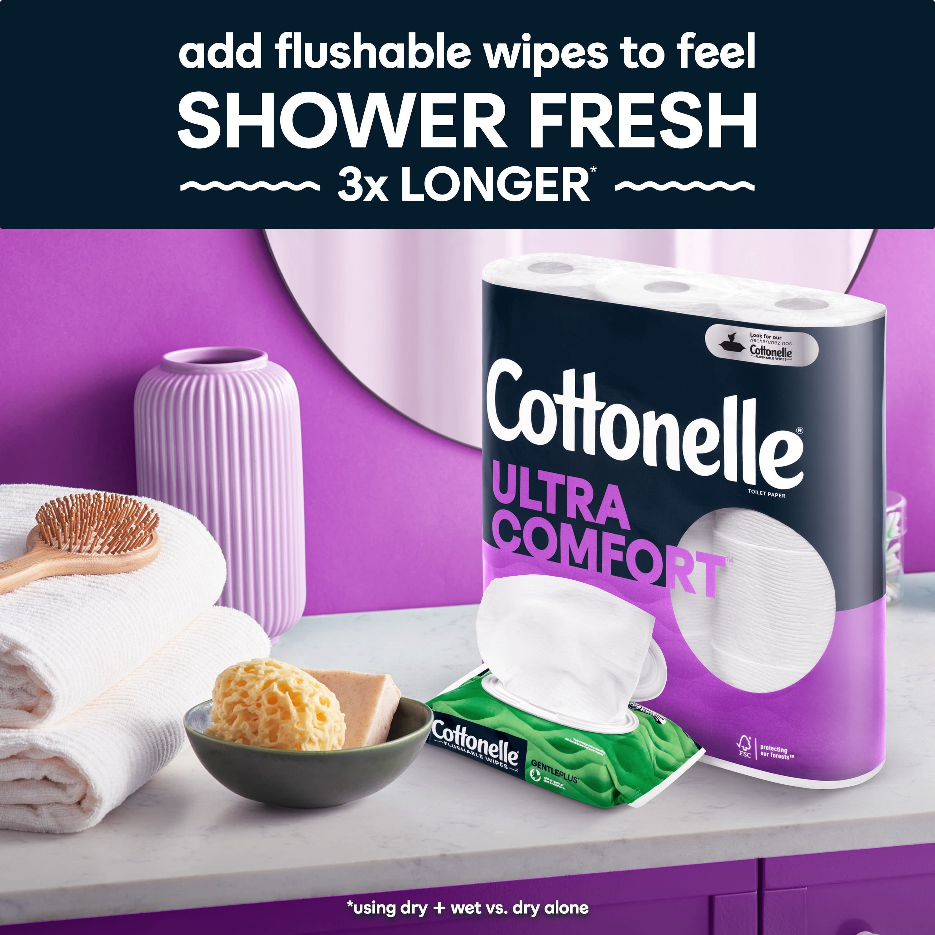 Cottonelle Ultra Comfort Toilet Paper, 24 Mega Rolls per Pack, 268 Sheets per Roll (6,432 Total)
