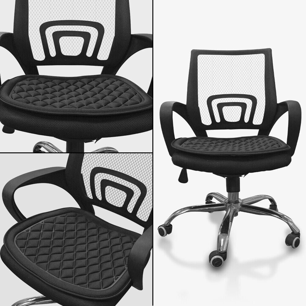 Virwir Car Seat Cushion Driver Seat Cushion W/ Comfort Memory Foam & Non-Slip Rubber, Black