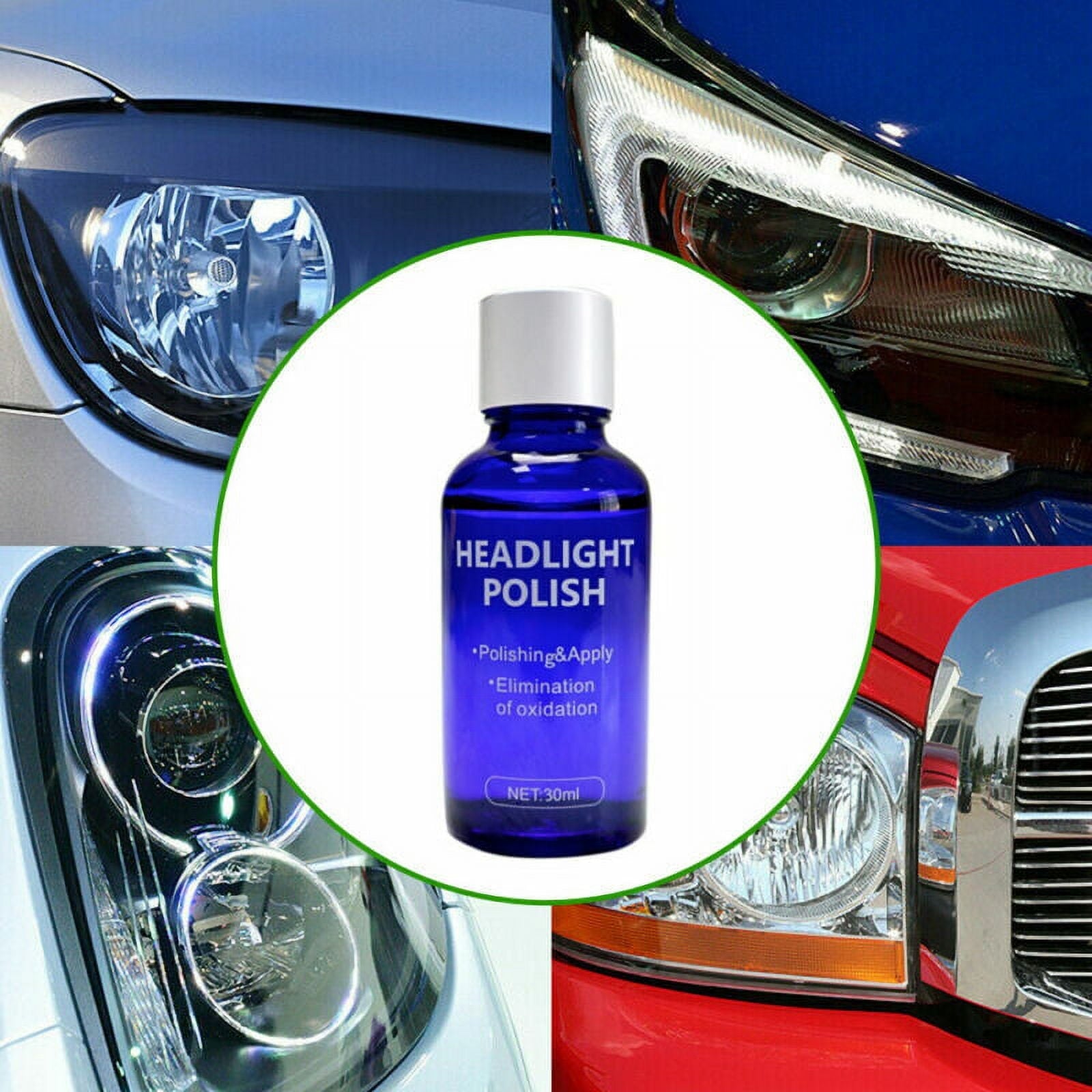 Car Headlight Lens Restoration Fluid Repair Kit Plastic Light Polish Cleaner USA US