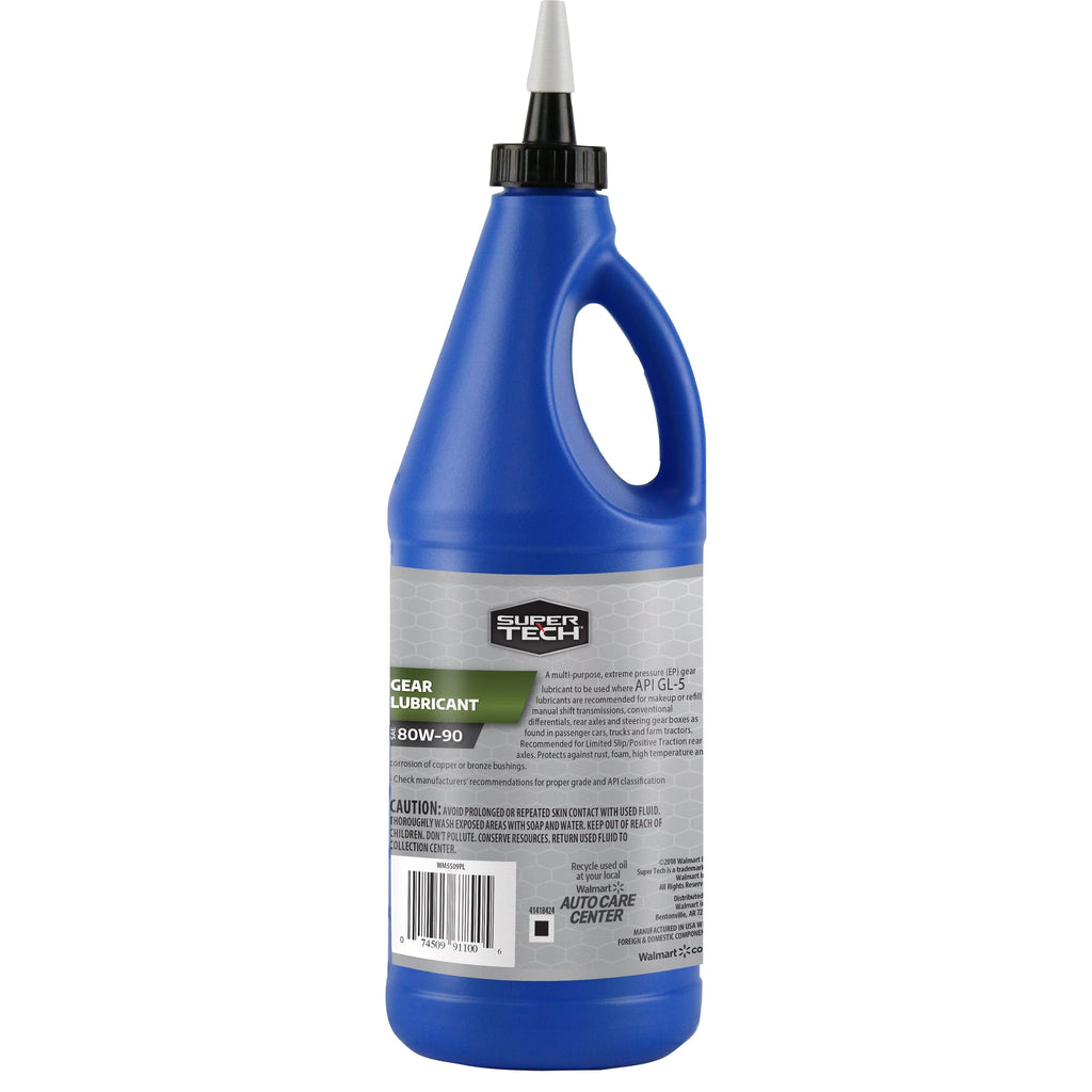 Super Tech Gear Lubricant SAE 80W-90, 1 Quart Bottle