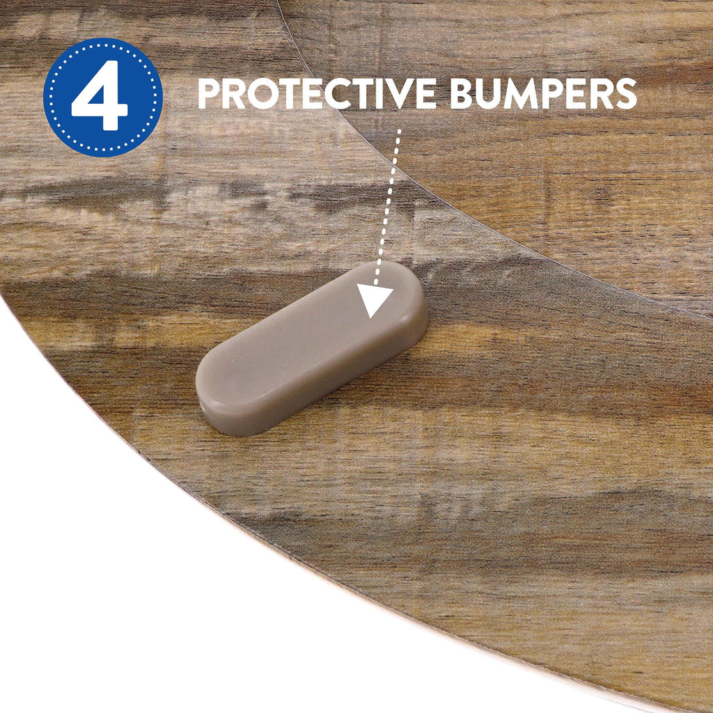 Home Solutions Round Distressed Wood Decorative Toilet Seat