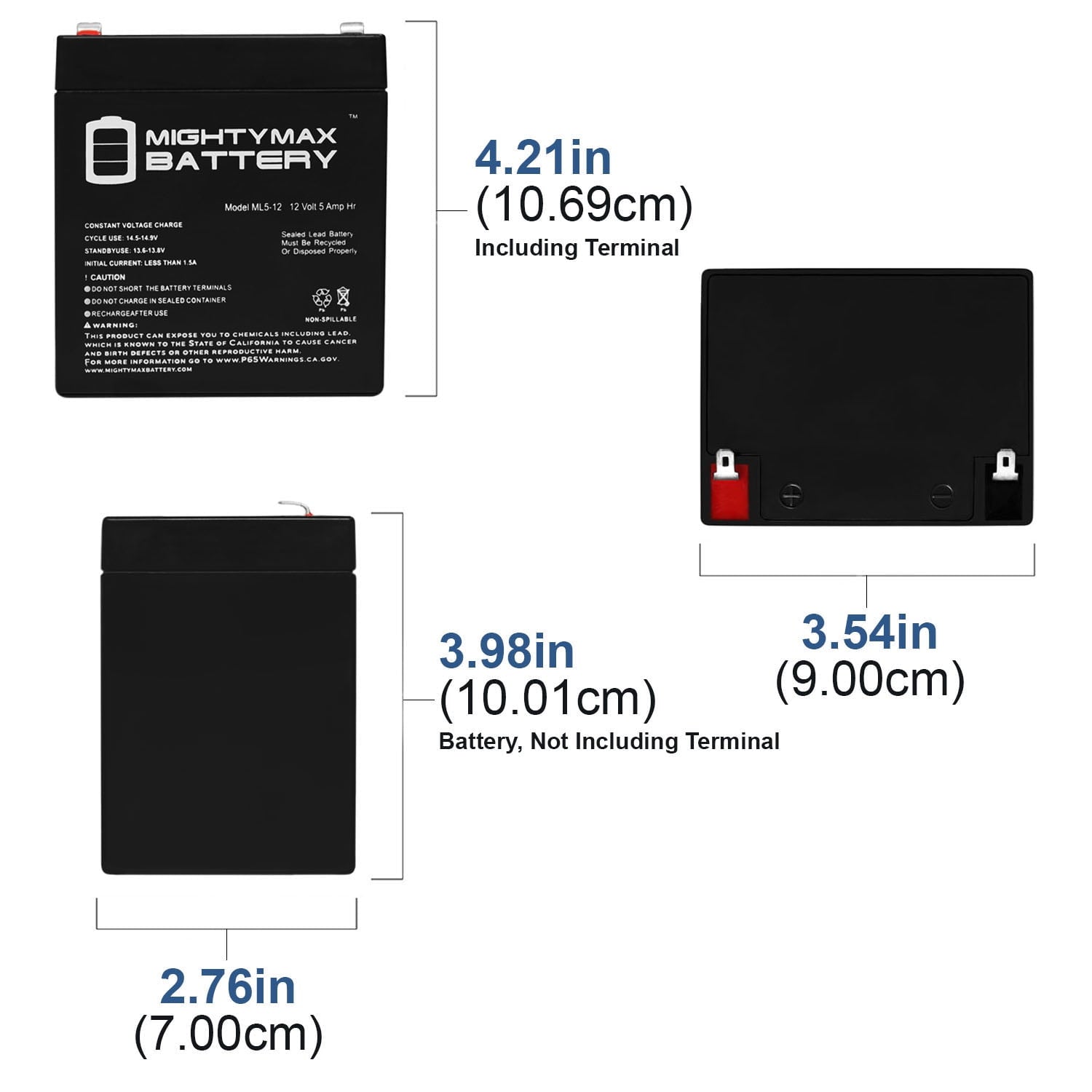 12V 5AH Rechargeable Sealed Lead Acid Battery