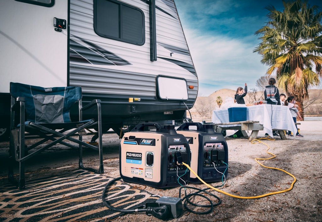 Pulsar 4000-Watt Super Quiet Gas Powered Inverter Generator with CO Sentry