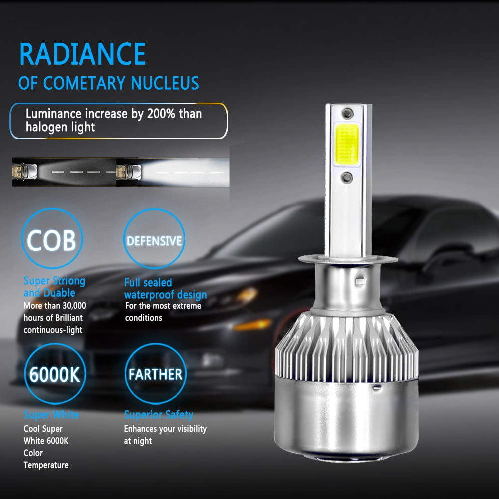 For Kia Optima 2011 2012 2013 Led Headlight Bulbs High Beam 6000K White 7600LM