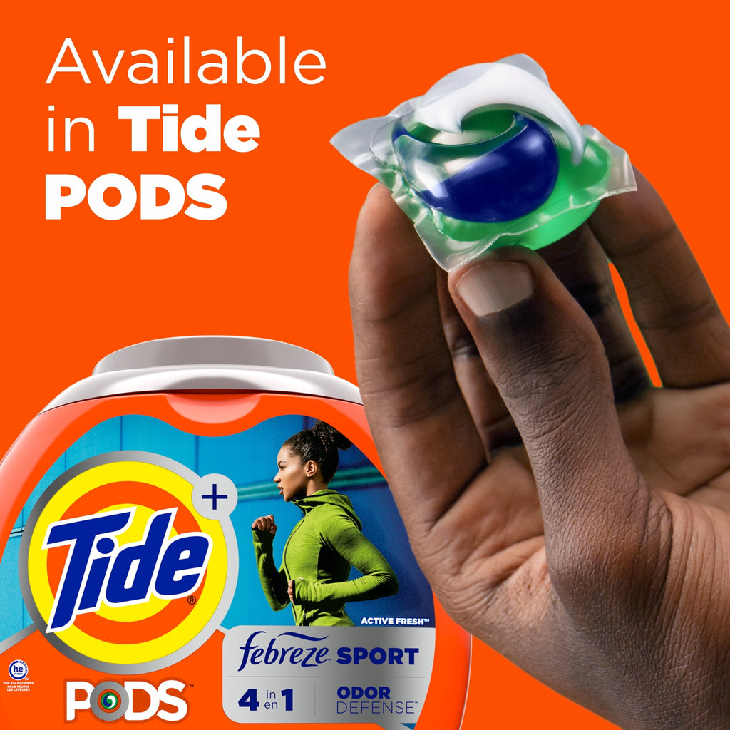Tide Plus Febreze Sport Odor Defense Liquid Laundry Detergent, 154 fl oz, 100 Loads