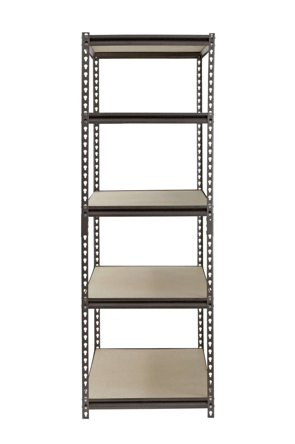 Muscle Rack 48"W x 24"D x 72"H 5-Shelf Steel Freestanding Shelves, Silver