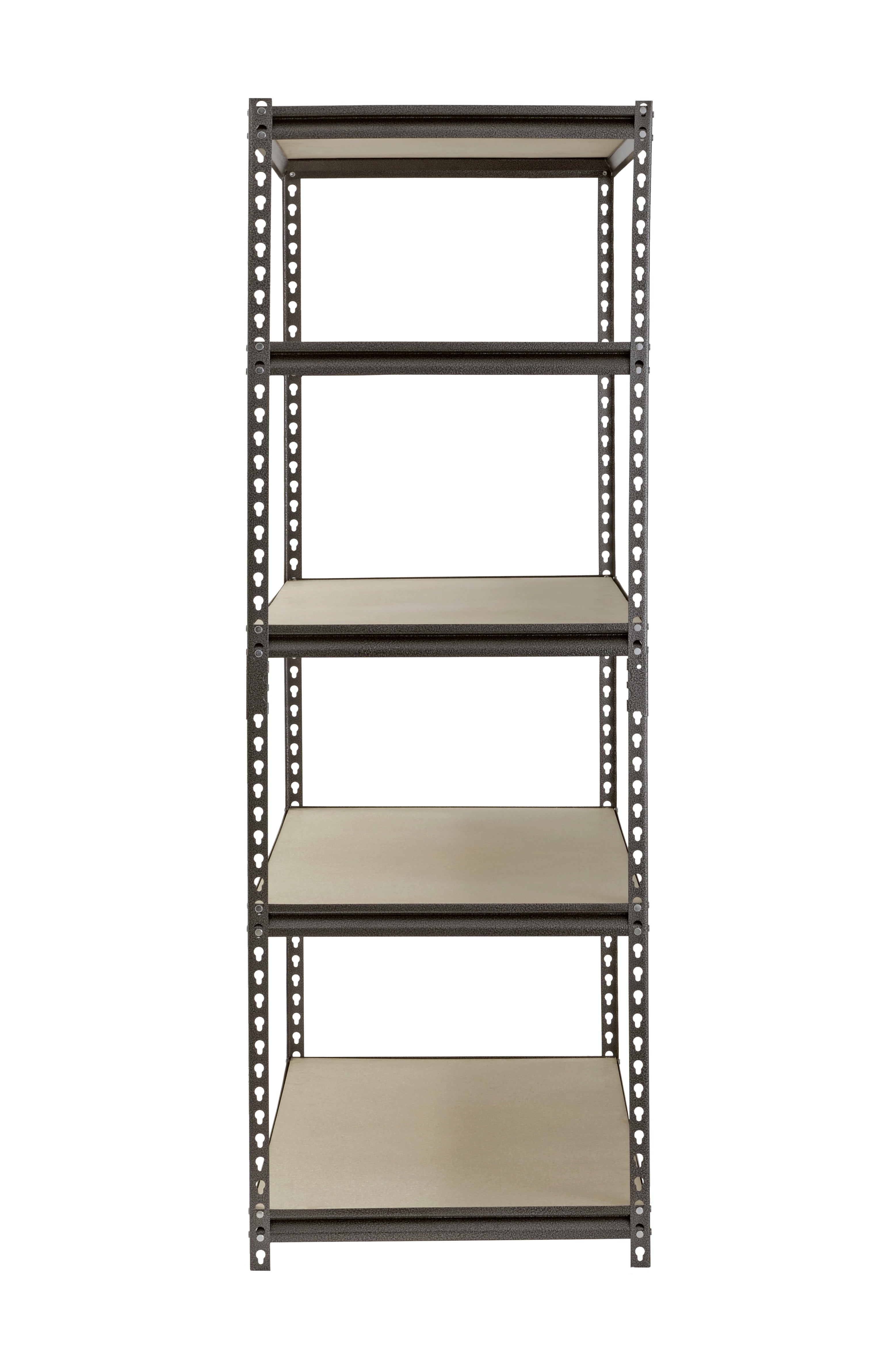 Muscle Rack 48"W x 24"D x 72"H 5-Shelf Steel Freestanding Shelves, Silver