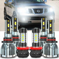 For Nissan Armada 2011-2015 9005 HB3 9006 HB4 LED Headlight Bulbs High Low Beam, 200W 6000LM 6000K Bright White, 6 Pack