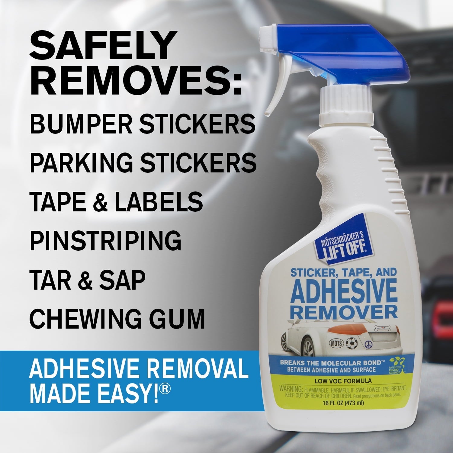 Motsenbocker's Lift-off Sticker, Tape and Adhesive Remover, 16 oz., White, 1 Each