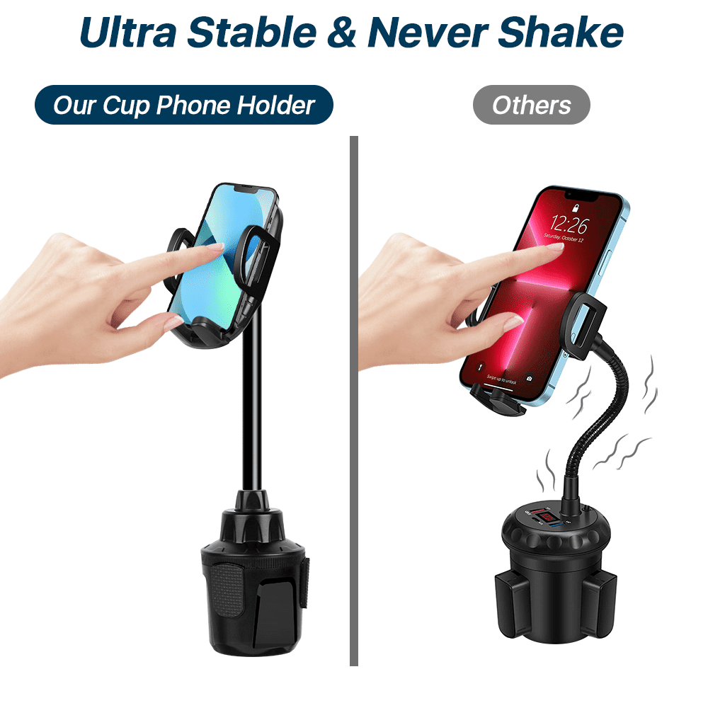 SUPTREE Cell Phone Holder for Car Cup Holder Phone Mount Car Assoceries Universal Adjustable for iPhone Samsung