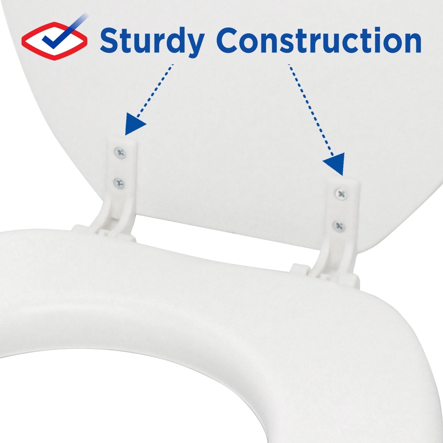 Clorox Antimicrobial Round Soft Cushioned Toilet Seat