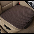 Top-Max Universal Car Seat Cushion Anti-Slip Flax Pad, Comfortable Cool Down Pad for Summer Car Home Office Use, 19.6"x20.4" Brown