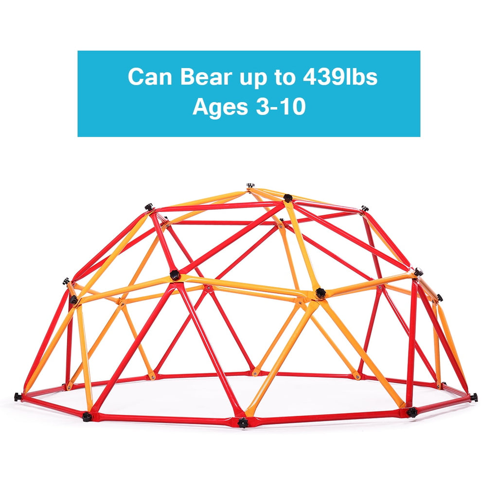 TOBBI Outdoor Kid's Dome Climber 82" Climbing Dome Steel Frame Monkey Dome Climber Bars Playset Outdoor Playground Jungle Gym