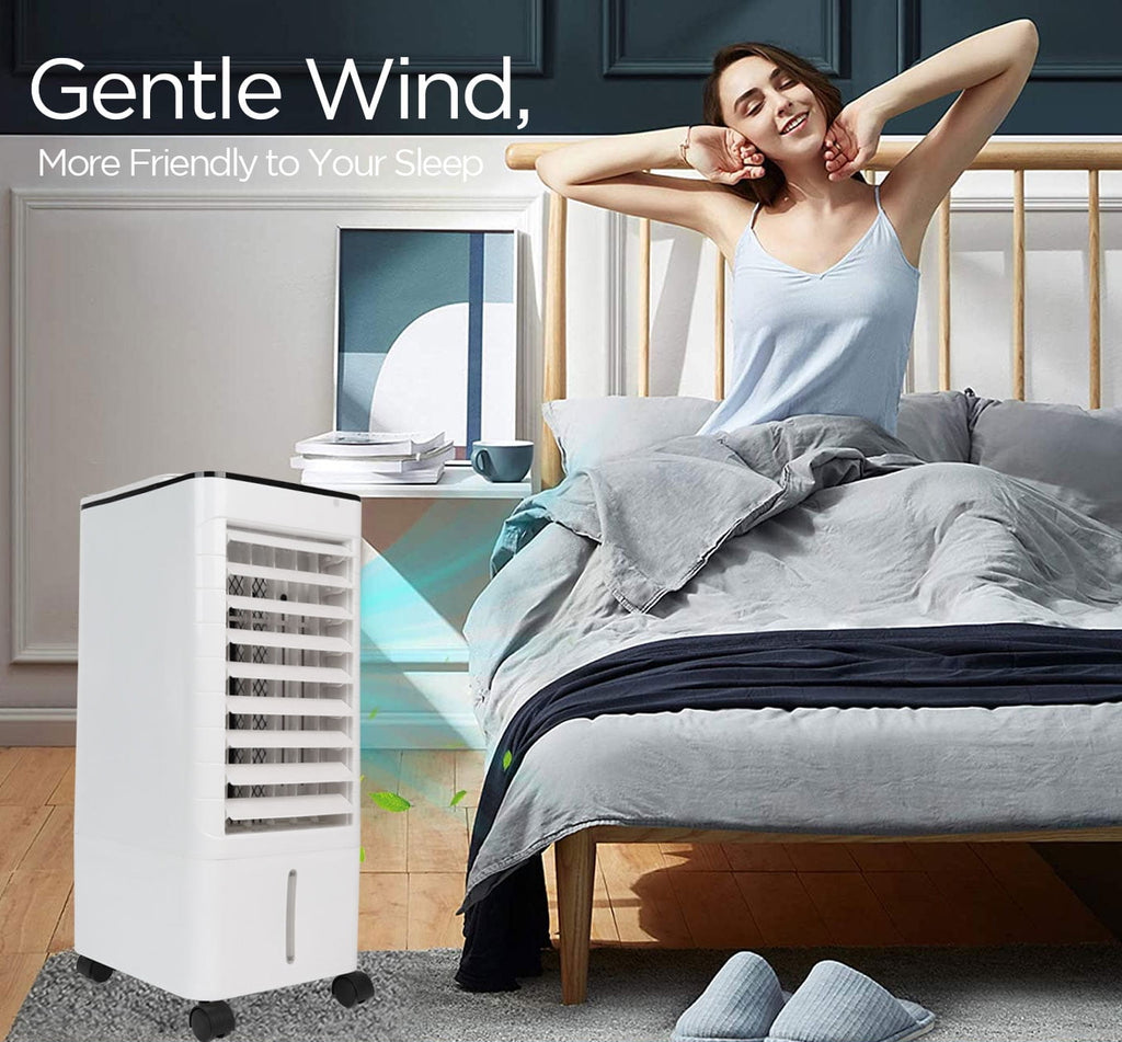 Caynel 3-in-1 Evaporative Portable Air Cooler Fan/ Humidifier with 12H Timer& Remote Control, 110v