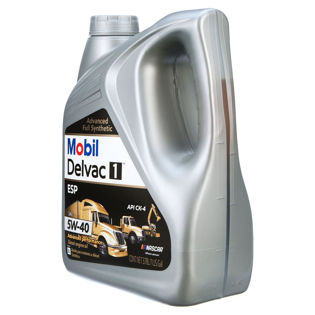 Mobil Delvac 1 ESP Heavy Duty Full Synthetic Diesel Engine Oil 5W-40, 1 Gal.