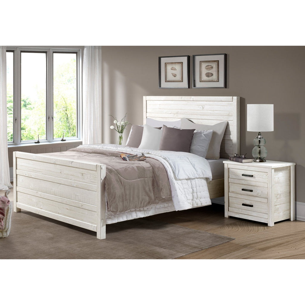 Carmel Bed - King Size - Antique Walnut Finish