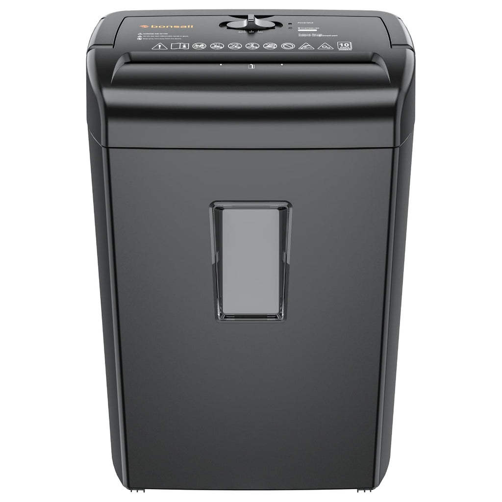 Paper Shredder 10-Sheet Cross Cut Shredder with 5.3 Gallons Wastebasket