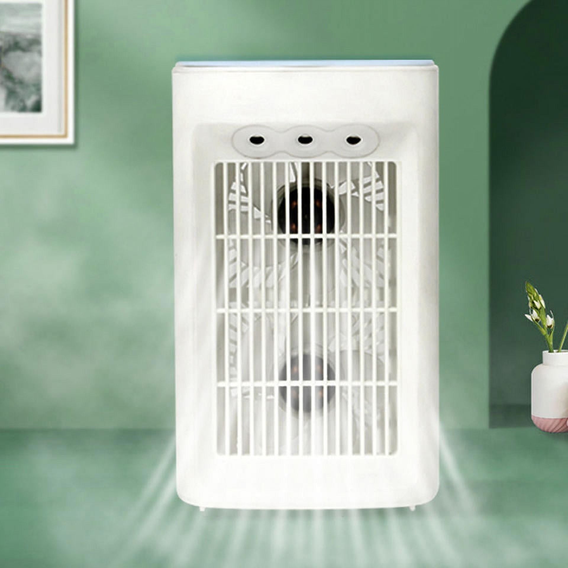 Mini Portable Air Conditioner, GAITON 3-IN-1 Personal Evaporative Air Cooler with Humidifier, 3 Speed, Quiet Desk Cooling Fan, White
