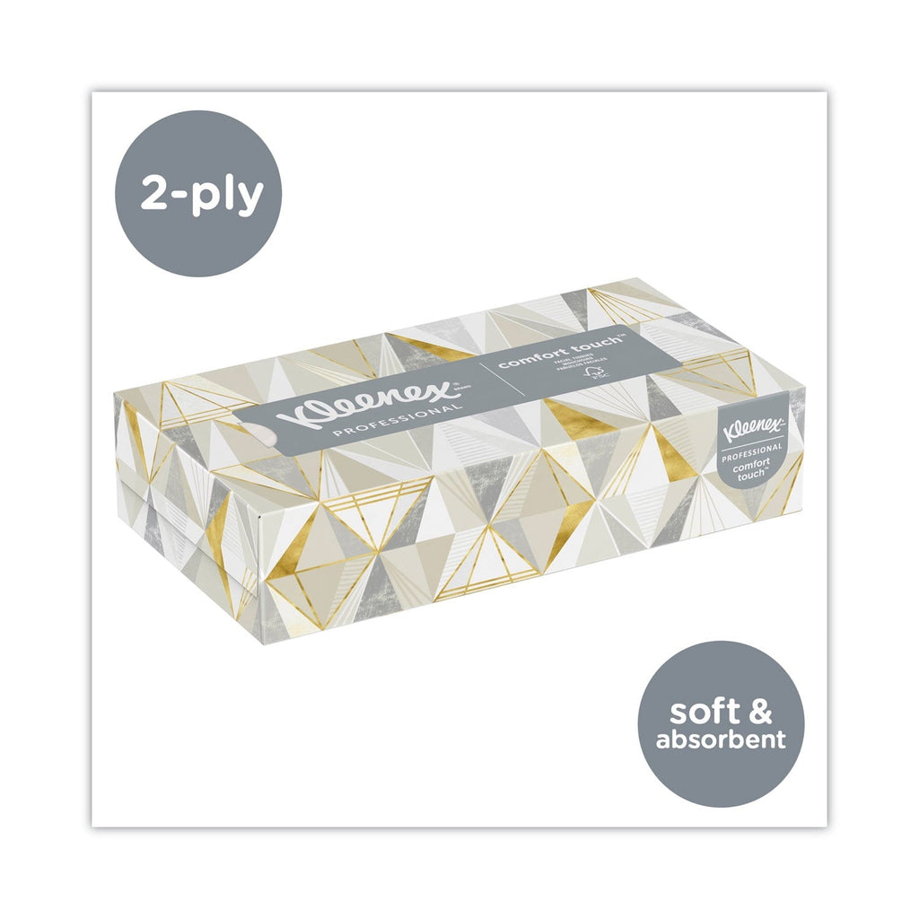 Kleenex White Facial Tissue, 2-Ply, 125 Sheets/Box, 12 Boxes/Carton -KCC03076