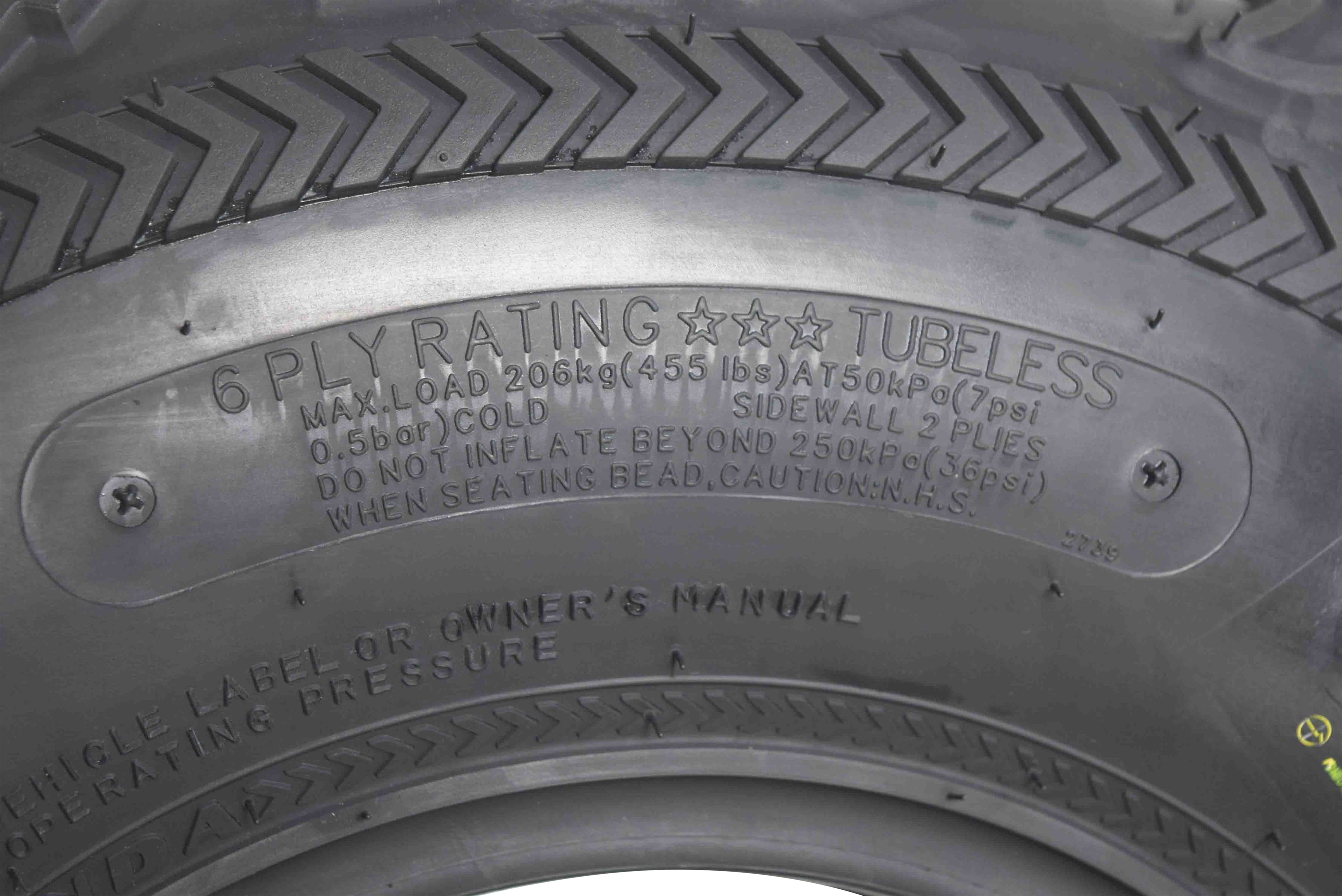 Kenda Bear Claw EX 25x8-12 F 25x10-12 R ATV 6 PLY Tires Bearclaw - 4 Pack Set