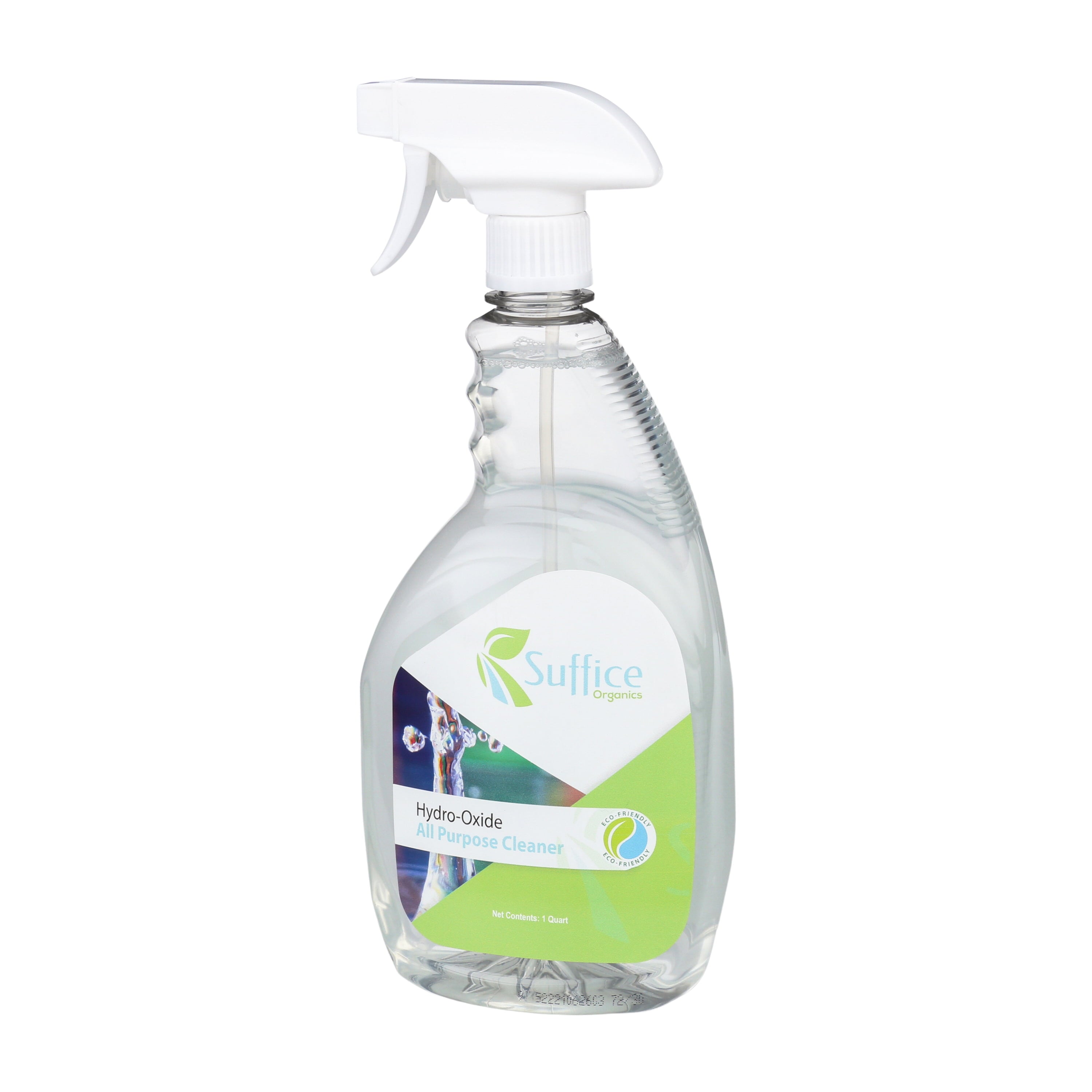 Suffice Organics. Natural Kid Friendly Pet Friendly Hydro-Oxide Peroxide  All-Purpose Cleaner and Degreaser