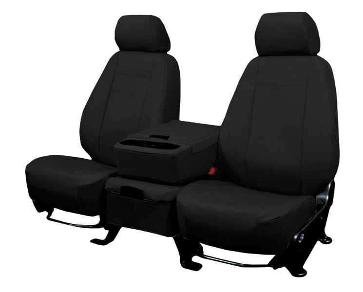 CalTrend Rear Solid Bench DuraPlus Seat Covers for 2022-2022 Ford Maverick - FD578-01DA Black Insert and Trim