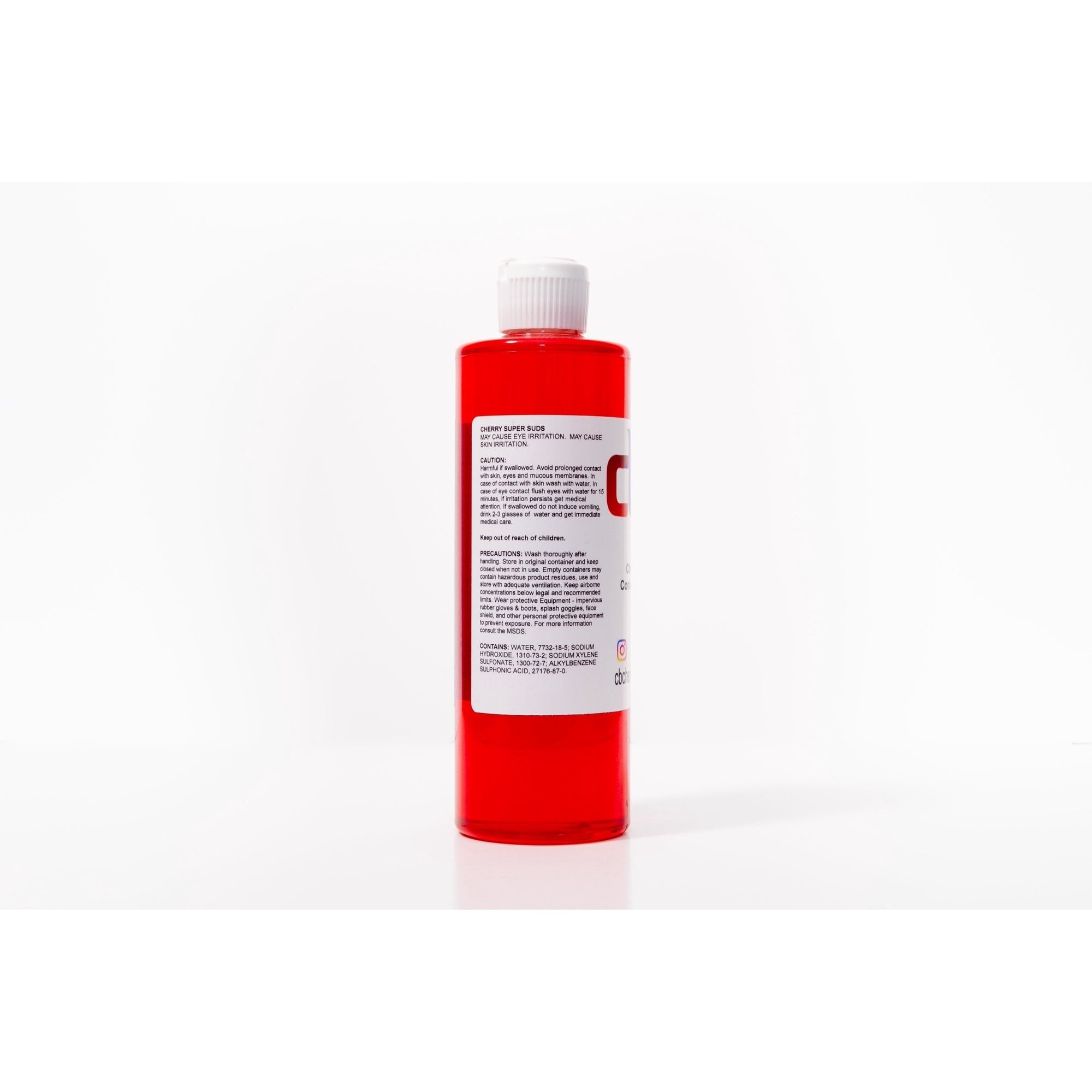 CB Chemical Cherry Super Suds Concentrated Car Wash Soap, Car Wash Soap (Works with Foam Cannons, Foam Guns) Safe for Cars, Trucks, Motorcycles, RVs & More - 16 Fl Oz