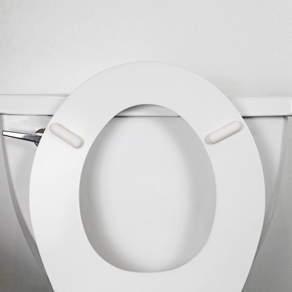 Danco Universal Rubber Stick-on Round Toilet Seat Bumpers, 4-Piece, 0.01 lbs (10062)