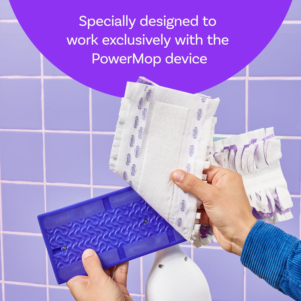 Swiffer Power Mop Multi-Surface Mopping Pad Refills, 8 Count Mop Heads.
