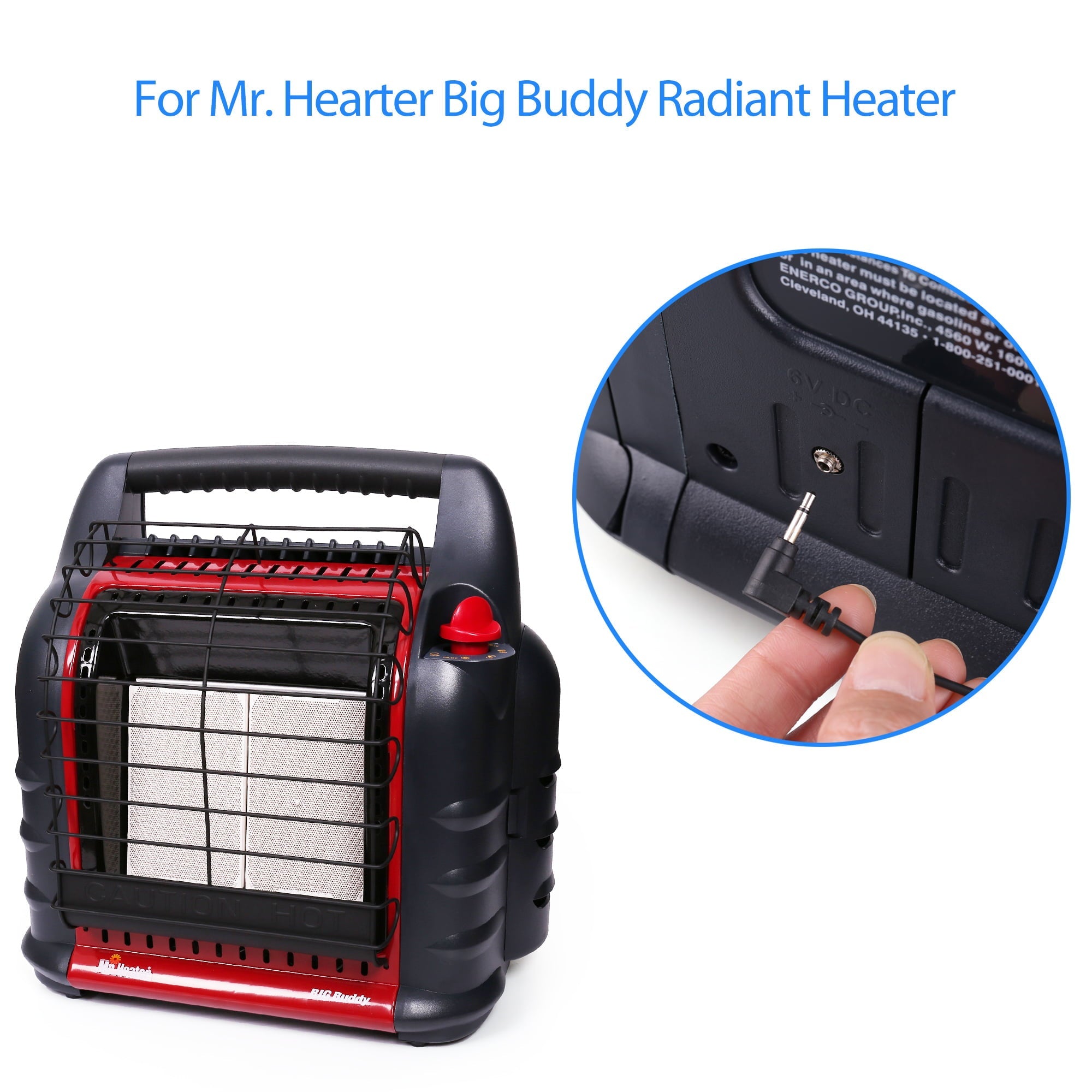 LotFancy Power Adapter for Mr. Heater Big Buddy Heater MH18B MRHMH18B F274800 F276127,  6V