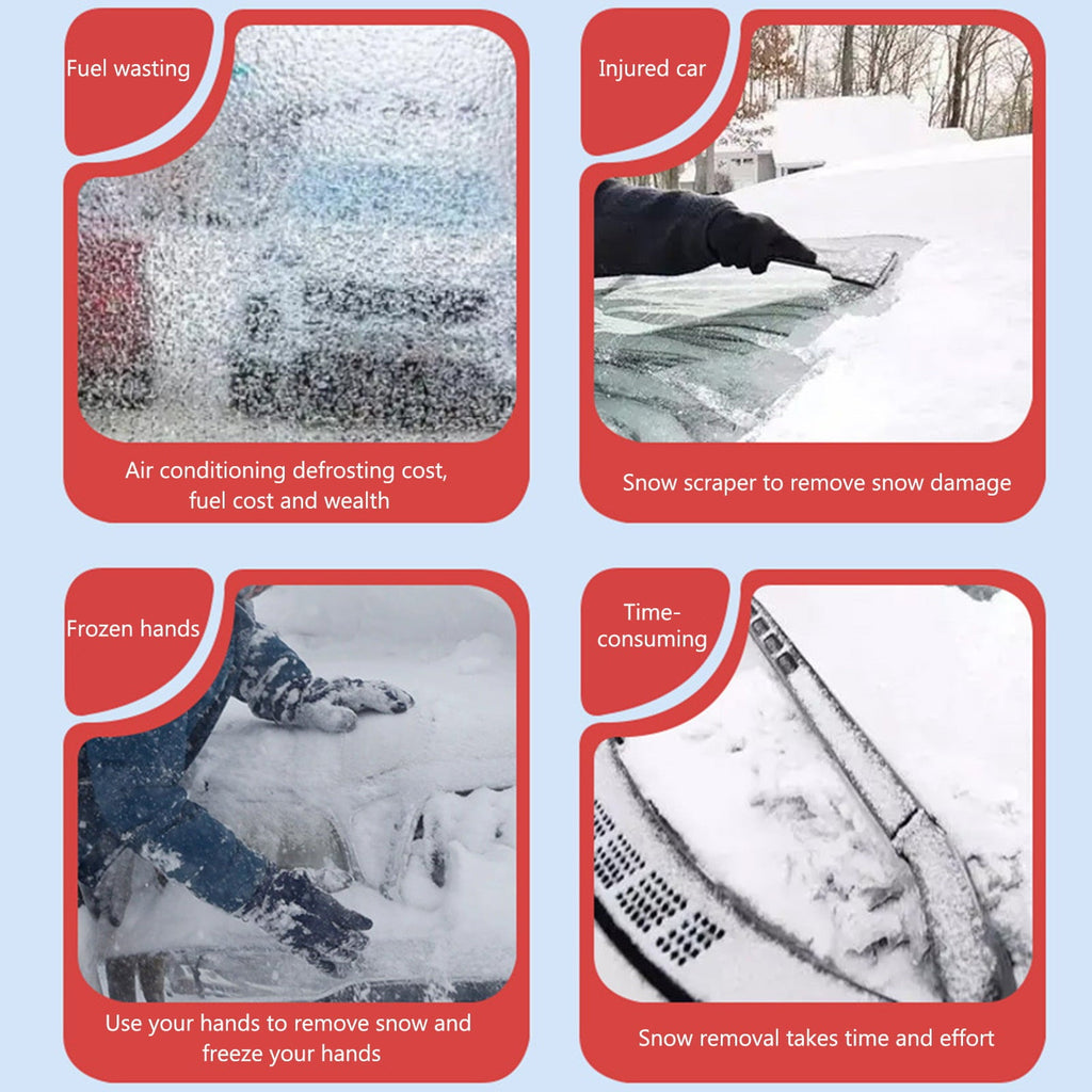 Vikakiooze 2023 Promotion on sale, Magnetic Windshield Cover For Ice And Snow, Winter Windshield Snow Ice Cover With Multi-Layer Protection, Front Window Covers Sunshade Frost Guard Ice Shield