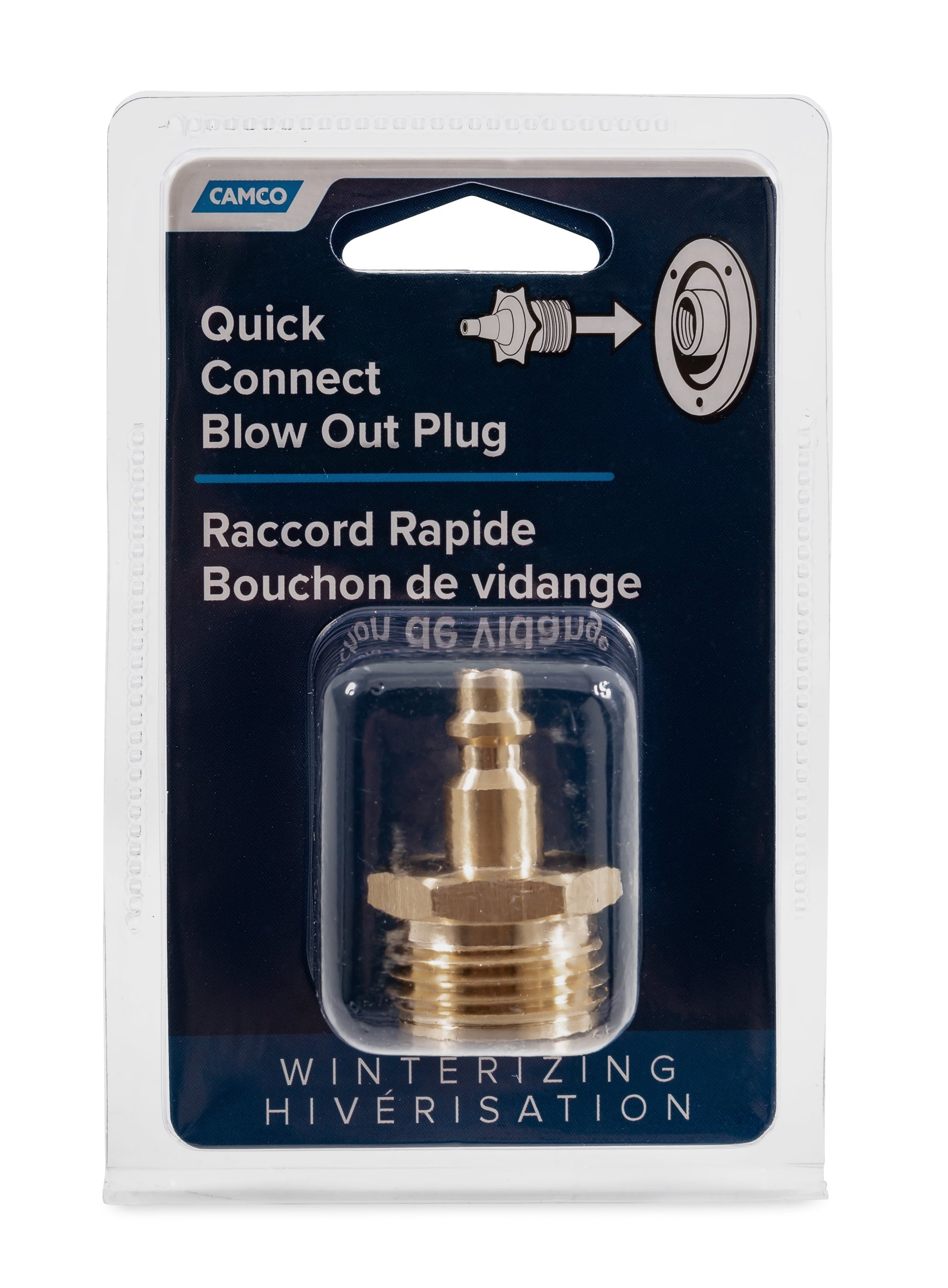 Blow Out Plug, Quick Connect - Brass (Eng/Fr)