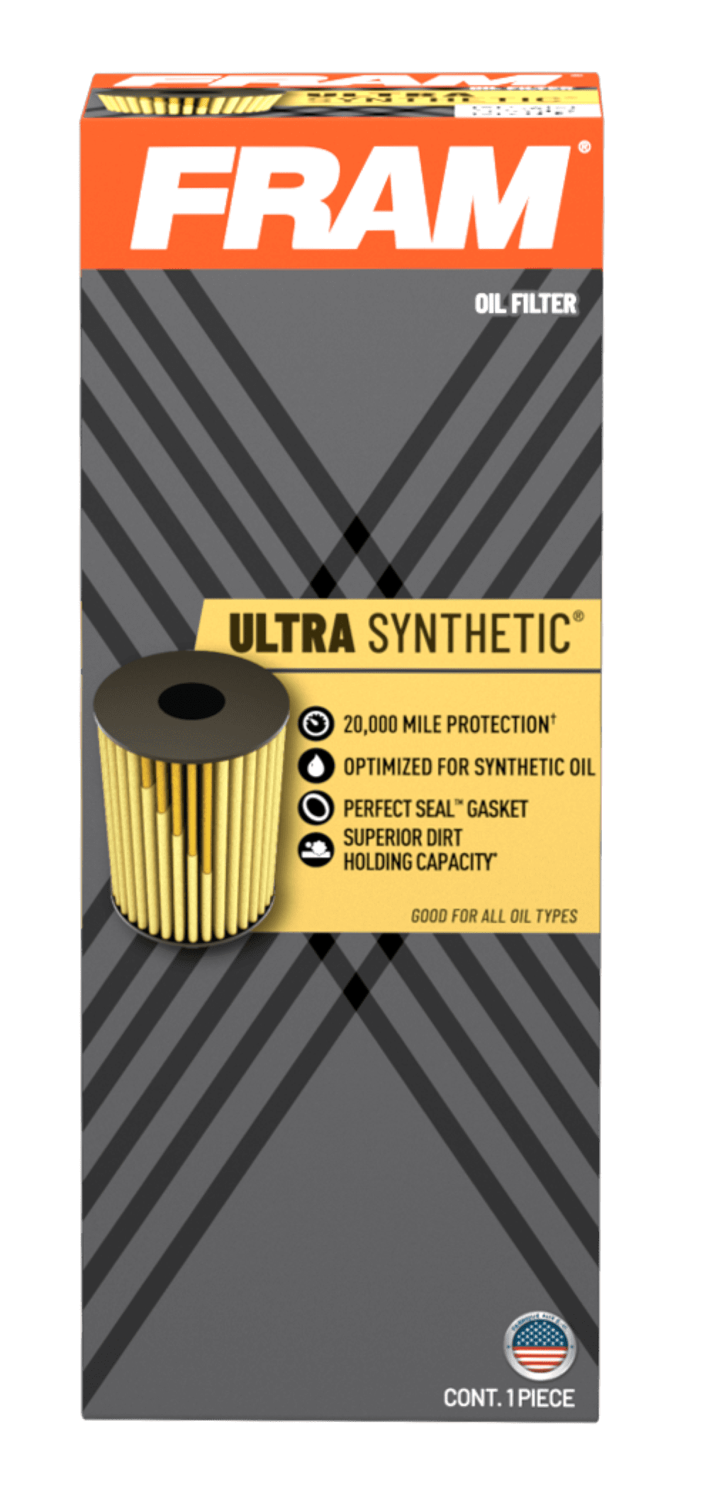FRAM Ultra Synthetic Oil Filter, XG9972, 20K mile Filter for Select Lexus, Toyota Vehicles Fits select: 2006-2018 TOYOTA RAV4, 2007-2023 TOYOTA CAMRY