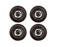 10" Flash Wheels & 22x11-10 All Terrain Golf Cart Tires- Set of 4