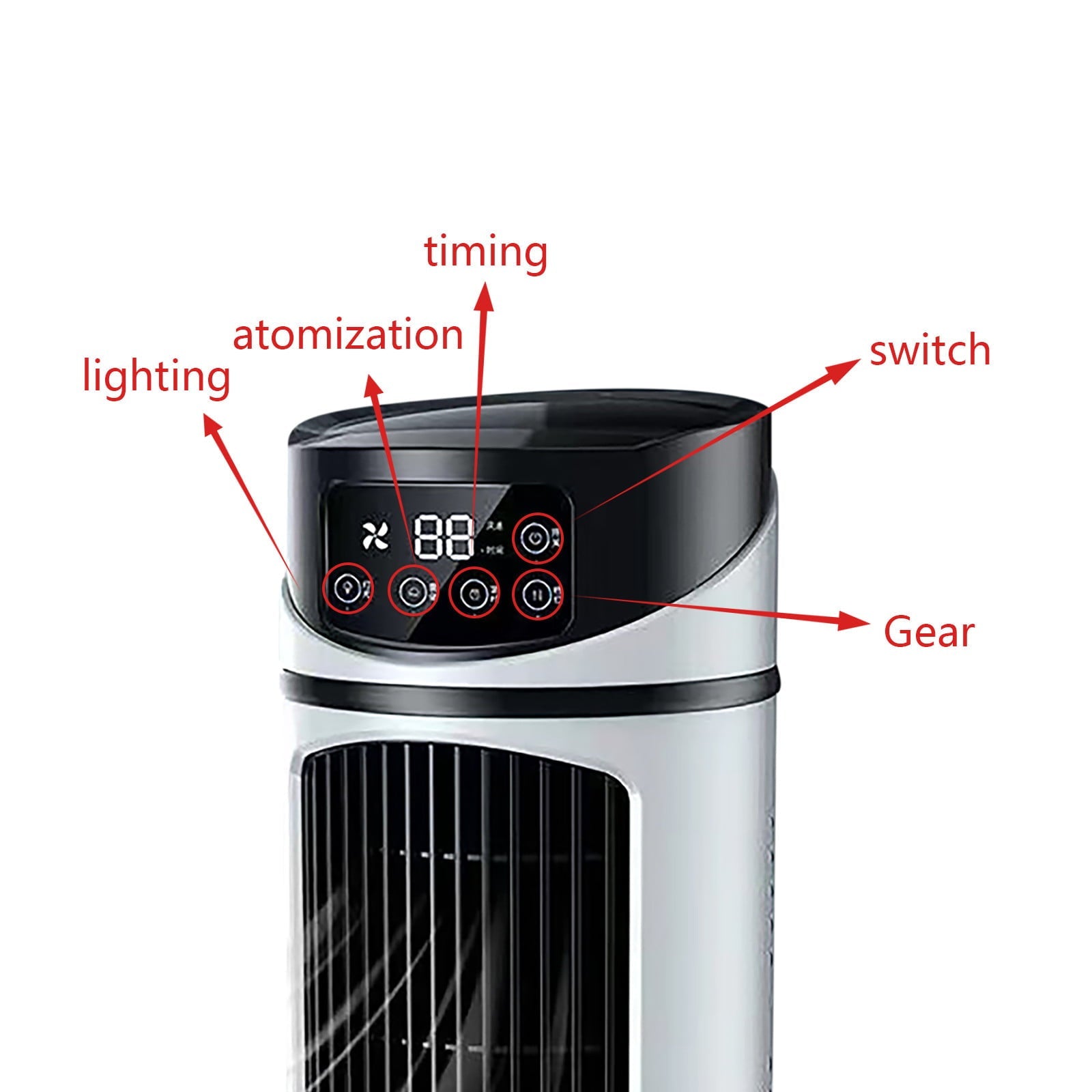 Vikakiooze Promotion on sale! Mini Air Cooler Desktop USB Small Air Conditioner Household Dormitory Fan/air conditioner portable for room