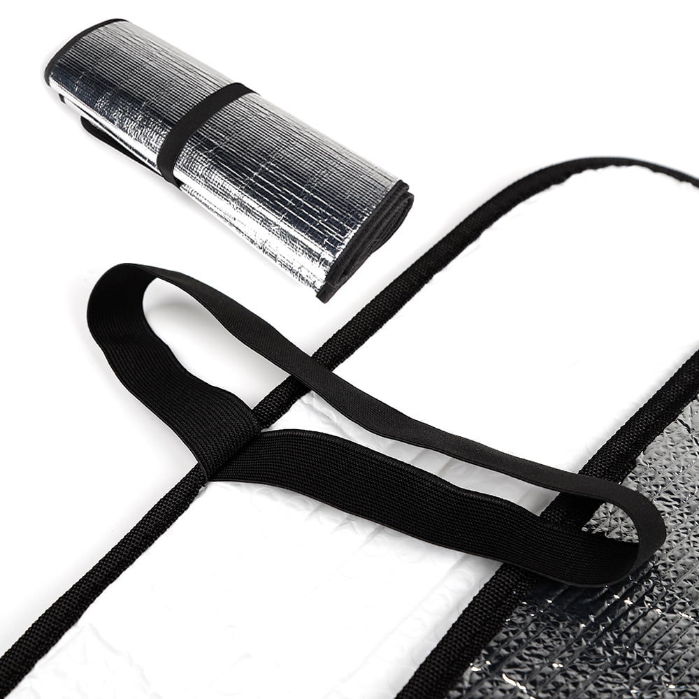 CheroCar Car Sun Shade Windshield Visor Cover for Jeep Wrangler JL JLU & Jeep Gladiator JT 2018-2023, Silver