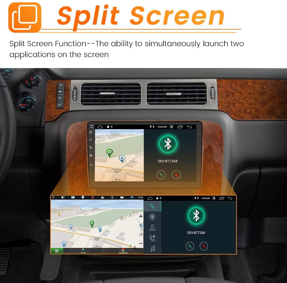 AWESAFE Car Radio Stereo for GMC Yukon Chevrolet Chevy Tahoe Suburban 2007-2012 with Built in Apple CarPlay Andriod Auto