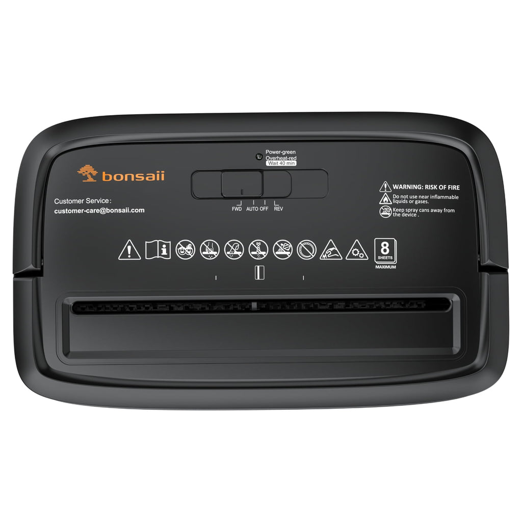 8-Sheet Cross Cut Paper Shredder for Home Office Use