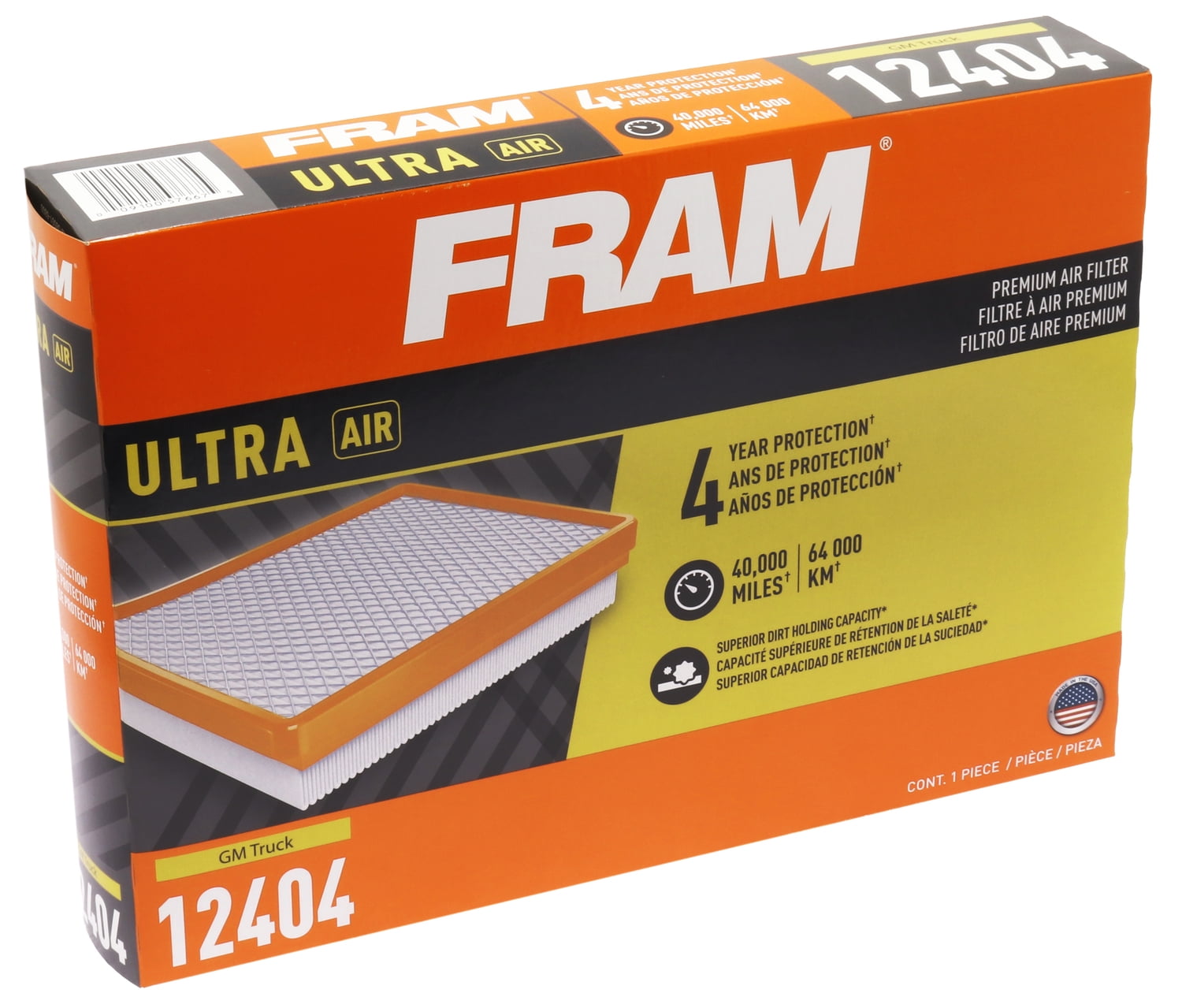 FRAM Ultra Air, XGA12404, Premium Engine Air Filter for Select Cadillac, Chevrolet and GMC Vehicles Fits select: 2019-2023 CHEVROLET SILVERADO, 2021-2023 CHEVROLET TAHOE
