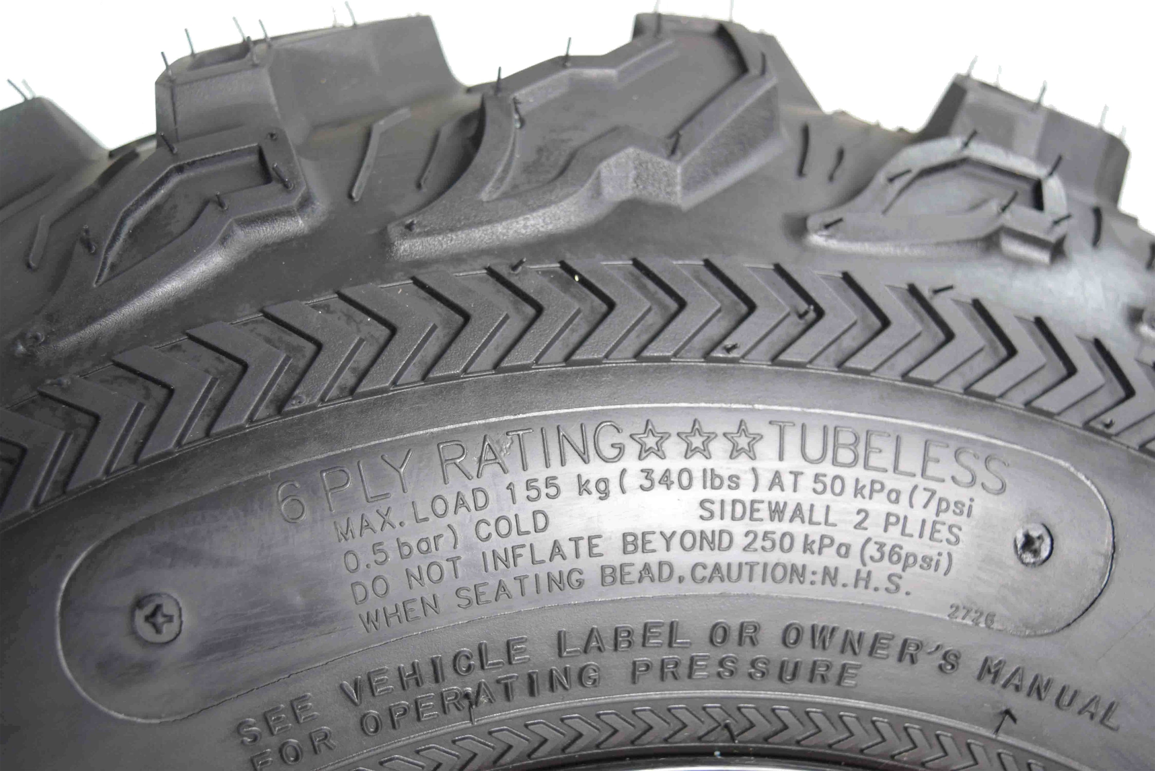 Kenda Bear Claw EX (2) 25x8-12 Front & (2) 25x11-10 Rear ATV 6 PLY Tires 4 Pack Set