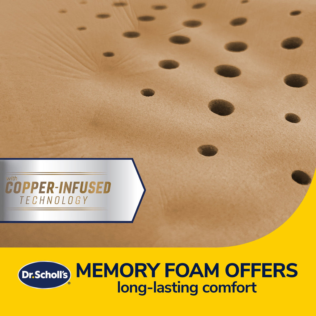 Dr. Scholl’s Black Max Support Copper-Infused Posterior Seat Cushion, 46200WDI, 2.82 lbs
