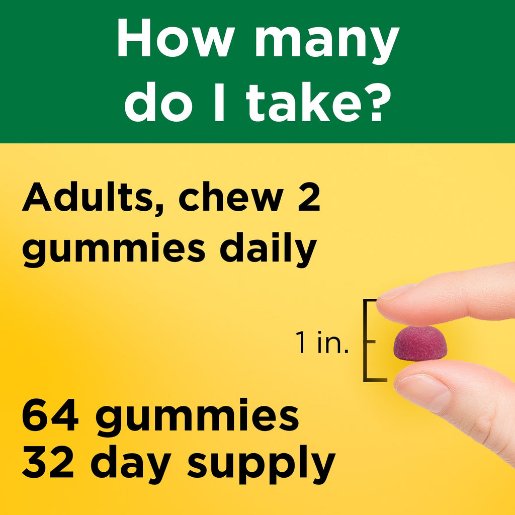 Nature Made High Absorption Magnesium Citrate 200 mg Per Serving Gummies, 64 Count