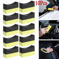10Pcs Car Wheel Washer Tyre Tire Dressing Applicator Curved Foam Sponge Pad