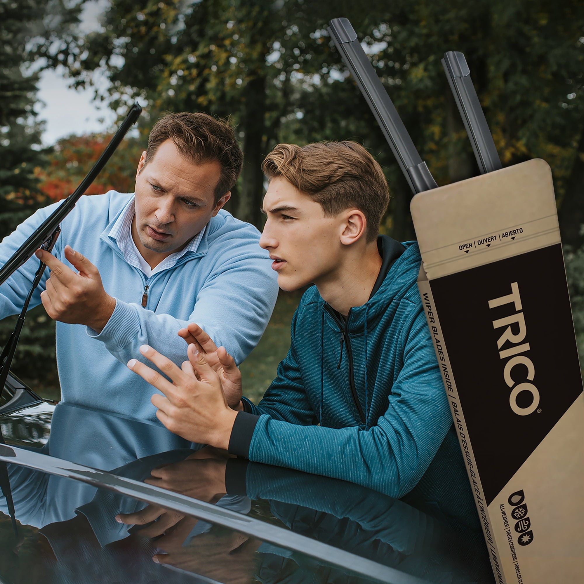 TRICO Gold 2 Pack All Weather Automotive Replacement Wiper Blades 26 and 16 Inch (18-2616)