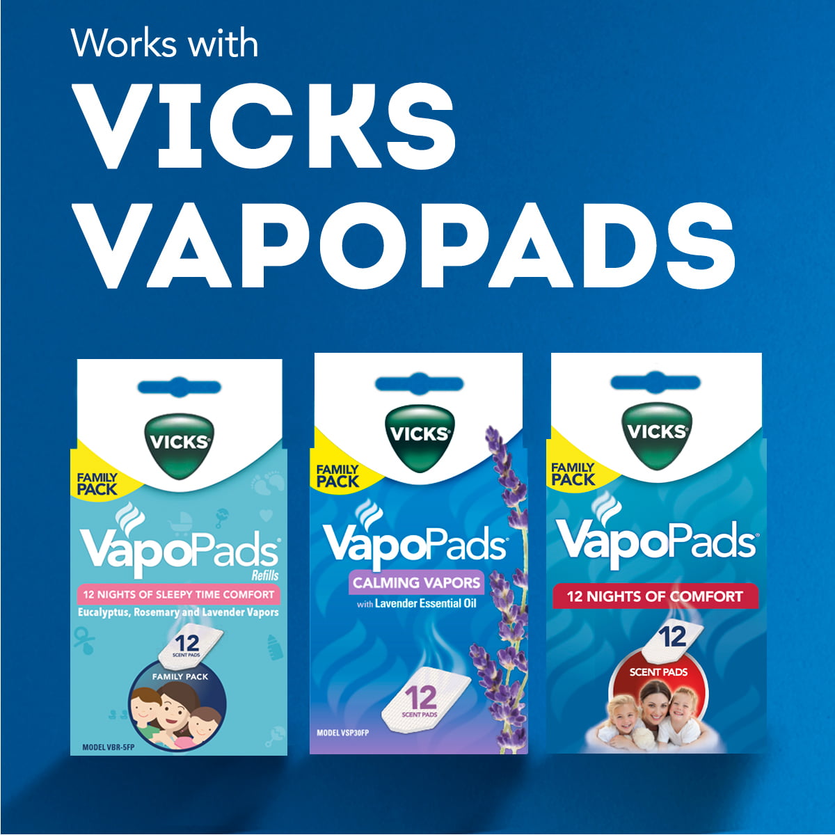 Vicks 1.2 Gallon Cool Relief Filter Free Ultrasonic Humidifier, VUL600, 400 sq. ft